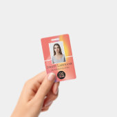 Benutzerdefiniertes Foto, Strichcode, Logo, Name Ausweis (Handheld)