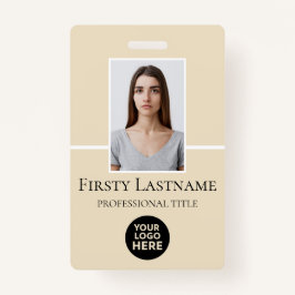 Benutzerdefiniertes Foto, Strichcode, Logo, Name Ausweis