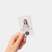 Benutzerdefiniertes Foto, Strichcode, Logo, Name Ausweis (Handheld)