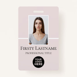 Benutzerdefiniertes Foto, Strichcode, Logo, Name Ausweis