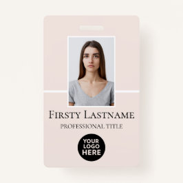 Benutzerdefiniertes Foto, Strichcode, Logo, Name Ausweis