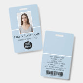 Benutzerdefiniertes Foto, Strichcode, Logo, Name Ausweis (Vorder- & Rückseite)