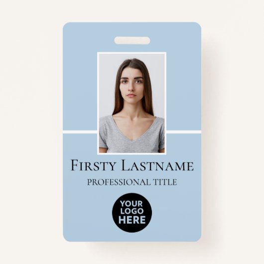 Benutzerdefiniertes Foto, Strichcode, Logo, Name Ausweis (Vorderseite)