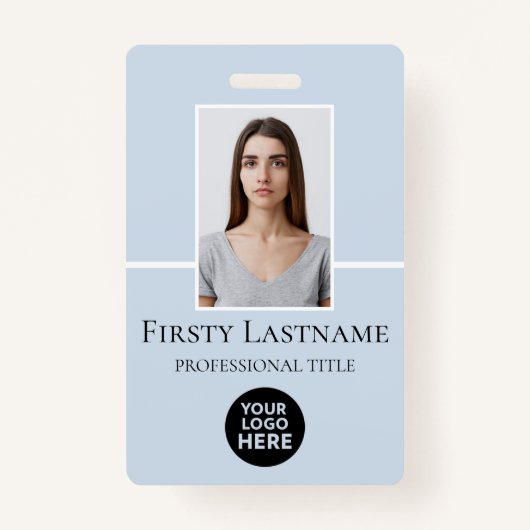 Benutzerdefiniertes Foto, Strichcode, Logo, Name Ausweis (Vorderseite)