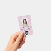 Benutzerdefiniertes Foto, Strichcode, Logo, Name Ausweis (Handheld)