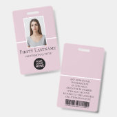 Benutzerdefiniertes Foto, Strichcode, Logo, Name Ausweis (Vorder- & Rückseite)