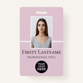 Benutzerdefiniertes Foto, Strichcode, Logo, Name Ausweis