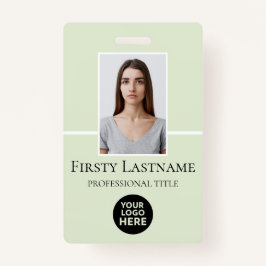 Benutzerdefiniertes Foto, Strichcode, Logo, Name Ausweis