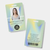 Benutzerdefiniertes Foto, Strichcode, Logo, Name Ausweis (Vorder- & Rückseite)