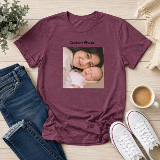Benutzerdefiniertes Foto-T-Shirt Personalisiertes Tri-Blend Shirt