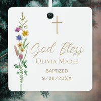 Benutzerdefiniertes Foto-Tauf-Wildblumen-Keramik