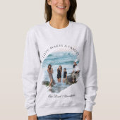 Benutzerdefiniertes Foto-Text-Druck Cozy Basic Swe Sweatshirt (Vorderseite)