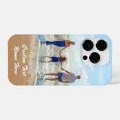 Benutzerdefiniertes Foto Text iPhone Gehäuse Ihre iPhone Hülle (Rückseite (Horizontal))