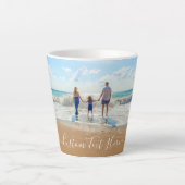 Benutzerdefiniertes Foto Text Latte Tasse Geschenk (Vorderseite)