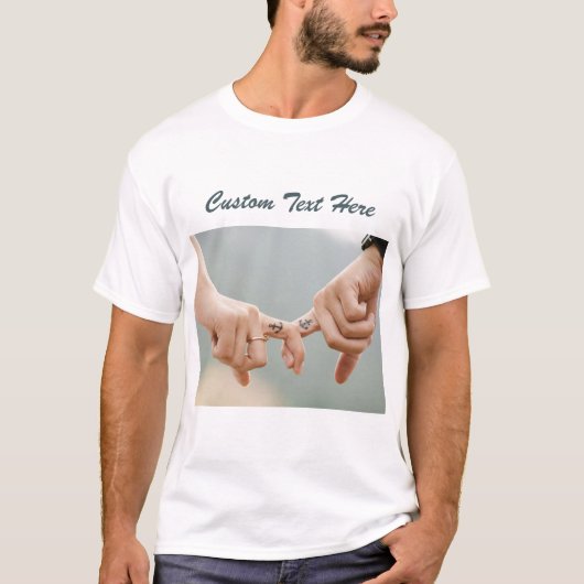 Benutzerdefiniertes Foto Text Liebe T - Shirt Ihr (Vorderseite)