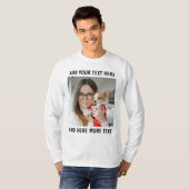 Benutzerdefiniertes Foto & Text oder Name T-Shirt (Vorne ganz)