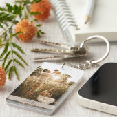 Benutzerdefiniertes Foto + Text-One-Bild-Acryl-Sch Schlüsselanhänger (Vorderseite rechts)