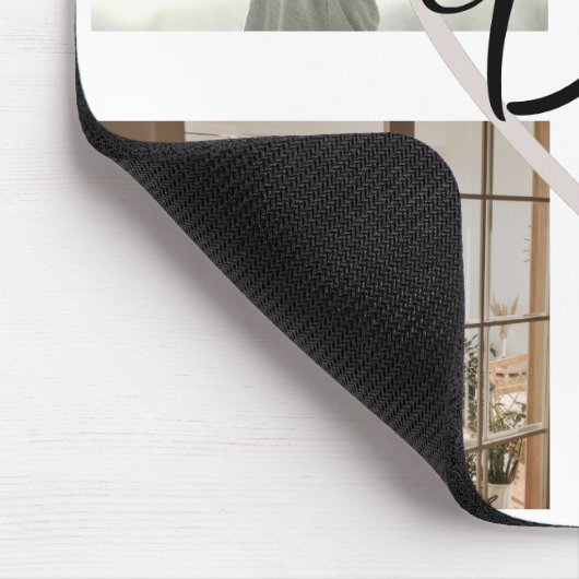 Benutzerdefiniertes Foto & Text Personalisierter V Mousepad (Ecke)