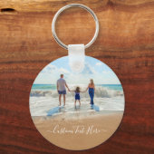 Benutzerdefiniertes Foto Text Schlüsselanhänger-Ge Schlüsselanhänger (Rückseite)