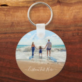 Benutzerdefiniertes Foto Text Schlüsselanhänger-Ge Schlüsselanhänger (Vorderseite)