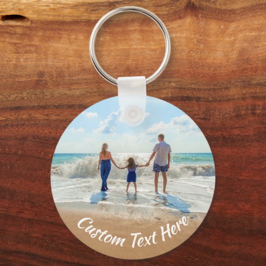 Benutzerdefiniertes Foto Text Schlüsselanhänger Ih (Rückseite)