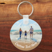 Benutzerdefiniertes Foto Text Schlüsselanhänger Ih (Vorderseite)