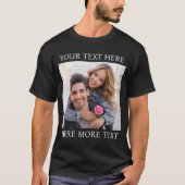 Benutzerdefiniertes Foto & Text T-Shirt (Vorderseite)