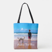 Benutzerdefiniertes Foto Text Totbeutel Ihre Haust Tasche (Rückseite)