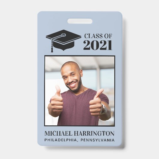 Benutzerdefiniertes Foto, Text und Farbe Ausweis (Front)