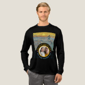 Benutzerdefiniertes Foto Text - Van Gogh Art Gebur Tri-Blend Shirt (Volle Vorderseite)