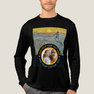 Benutzerdefiniertes Foto Text - Van Gogh Art Gebur Tri-Blend Shirt