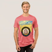 Benutzerdefiniertes Foto Text - Van Gogh Art Gebur Tri-Blend Shirt (Vorderseite voll)