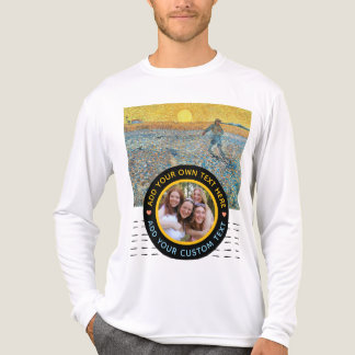 Benutzerdefiniertes Foto Text - Van Gogh Art Gebur Tri-Blend Shirt