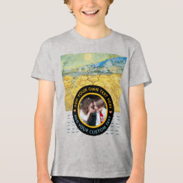 Benutzerdefiniertes Foto Text - Van Gogh Art Gebur Tri-Blend Shirt