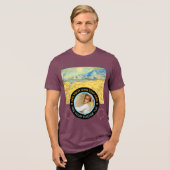 Benutzerdefiniertes Foto Text - Van Gogh Art Gebur Tri-Blend Shirt (Vorderseite voll)