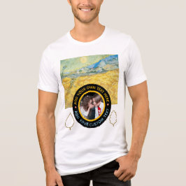 Benutzerdefiniertes Foto Text - Van Gogh Art Gebur Tri-Blend Shirt