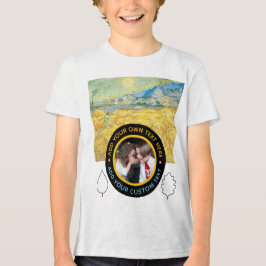 Benutzerdefiniertes Foto Text - Van Gogh Art Gebur Tri-Blend Shirt