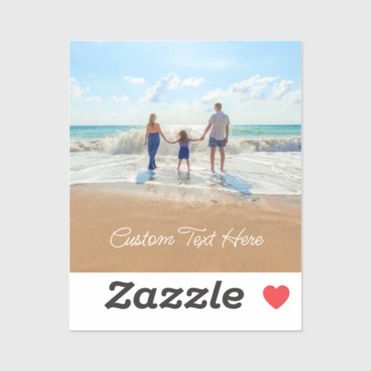 Benutzerdefiniertes Foto-Textaufkleber für Fotos Aufkleber (Blatt)