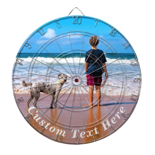 Benutzerdefiniertes Foto-Textboard - Ihr Sommerdes Dartscheibe (vorne)