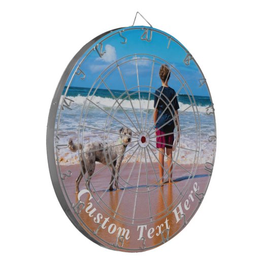 Benutzerdefiniertes Foto-Textboard - Ihr Sommerdes Dartscheibe (Vorderseite Links)