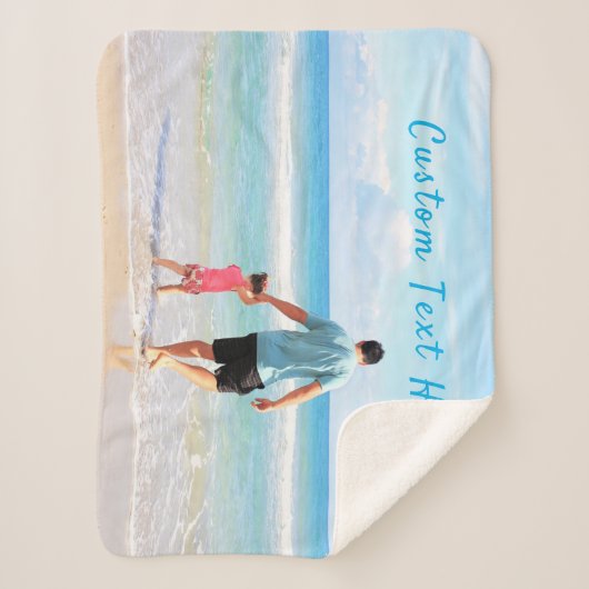 Benutzerdefiniertes Foto Textdurchsatz Deckblatt m Sherpadecke (Vorderseite)