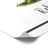 Benutzerdefiniertes Foto & Textentspannung Rote We Poster (Ecke)