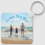 Benutzerdefiniertes Foto Textfamilie Geschenk Schl Schlüsselanhänger (Rückseite)