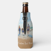 Benutzerdefiniertes Foto Textflasche Cooler Ihr Fo Flaschenkühler (Flasche Rückseite)