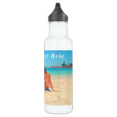 Benutzerdefiniertes Foto Textflasche Wasser mit Ih Edelstahlflasche (Rechts)