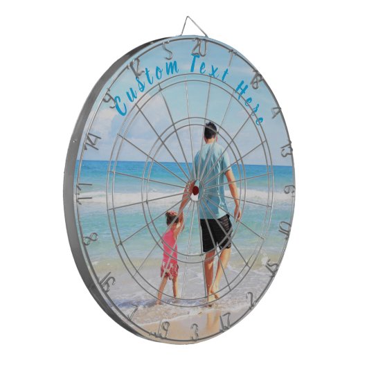 Benutzerdefiniertes Foto Textformat-Mainboard Ihr  Dartscheibe (Vorderseite Links)