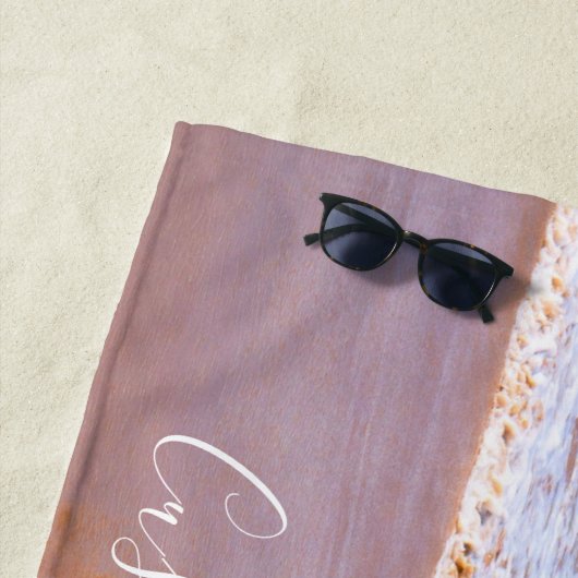 Benutzerdefiniertes Foto Texthandtuch mit Ihrem De Strandtuch (Beispiel)