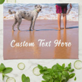 Benutzerdefiniertes Foto Textküche Handtuch Ihr Fo (Gefaltet)