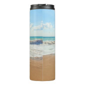 Benutzerdefiniertes Foto Textname Wärmer Ihr Foto Thermosbecher (Rückseite)