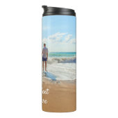 Benutzerdefiniertes Foto Textname Wärmer Ihr Foto Thermosbecher (Nach rechts gedreht)